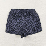 SS0471,SS0467 Leopard Black Mommy and me Sports Shorts Styles