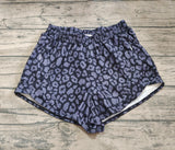 Preorder SS0471 Leopard Black Yoga Adult's Sport Shorts