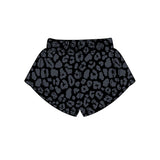 Preorder SS0471 Leopard Black Yoga Adult's Sport Shorts