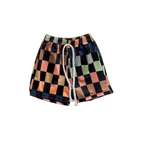 Preorder 04.07 SS0517 Colorful Plaid Boy's Shorts