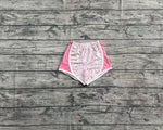 Preorder SS0523 Flower Pink Girl's Sports Shorts