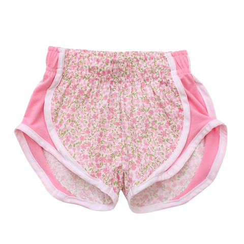 Preorder 04.10 SS0523 Flower Pink Girl's Sports Shorts