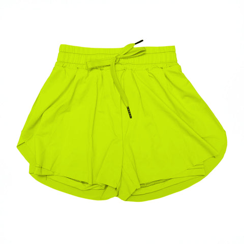 Preorder 04.11 SS0554 Yellow Solid Color Yoga Girl's Sports Shorts