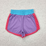 GSSO2506 Sports Purple Red Yoga Girls Shorts Set