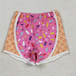 SS0570 Summer Drip Yoga Girl's Sports Shorts