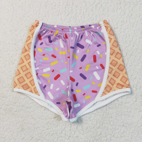 SS0572 Summer Drip Yoga Girl's Sports Shorts