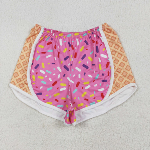 SS0574 Summer Ice Gream Yoga Adult's Sport Shorts