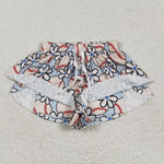 SS0581 Baseball Flower Girl's Sports Shorts