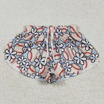 SS0581 Baseball Flower Girl's Sports Shorts