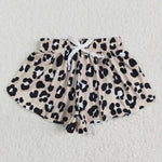 SS0585 Khaki Leopard Girl's Shorts