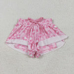 SS0587 Pink Leopard Girl's Sports Shorts