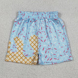 Ice Cream Drip Sprinkles Shorts Kids Matching Clothes