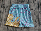 Preorder Samples SS0635 Ice Cream Drip Sprinkles Blue Boy's Shorts