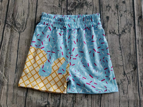 Preorder Samples 08.14 SS0635 Ice Cream Drip Sprinkles Blue Boy's Shorts