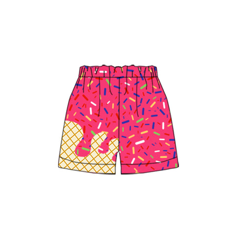 Preorder 08.14 SS0636 Ice Cream Drip Sprinkles Pink Boy's Shorts