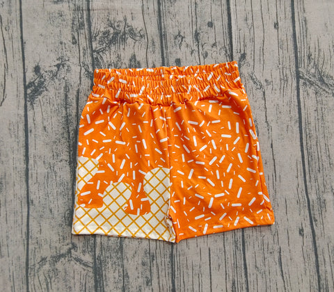 Preorder Samples SS0639 Ice Cream Drip Sprinkles Orange Boy's Shorts