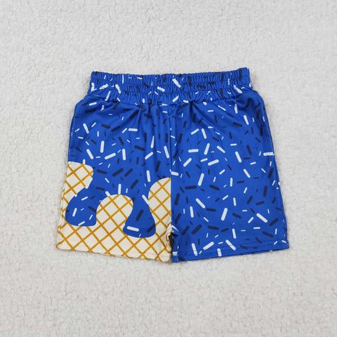 SS0640 Ice Cream Drip Sprinkles Blue Boy's Shorts