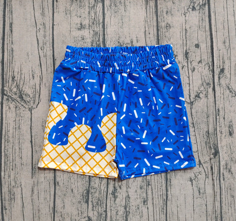 Preorder Samples SS0640 Ice Cream Drip Sprinkles Navy Boy's Shorts