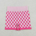 GSSO2704 Pink Plaid Yoga Sports Adult Women's Outfits