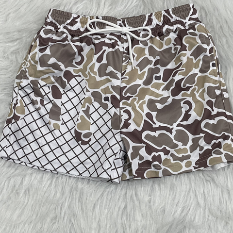 Preorder 10.06 MOQ 5 pcs SS0646 Hunting Ice Cream Drip Camo Boy's Shorts
