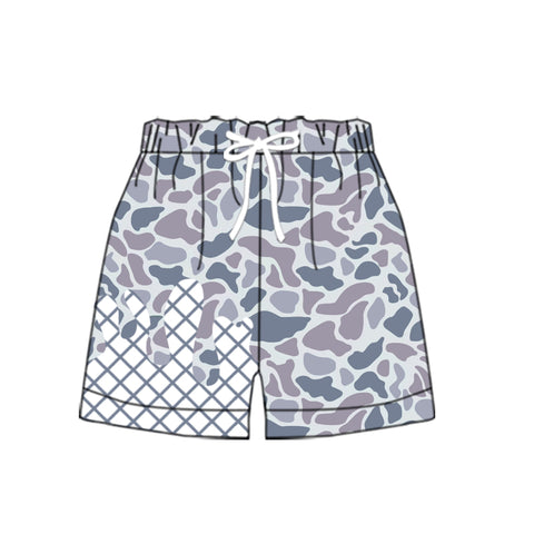 Preorder 10.06 MOQ 5 pcs SS0647 Hunting Ice Cream Drip Camo Boy's Shorts