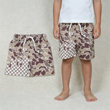 SS0648 Hunting Ice Cream Drip Camo Boy's Shorts