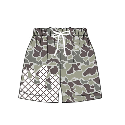 Preorder 10.06 MOQ 5 pcs SS0648 Hunting Ice Cream Drip Camo Boy's Shorts