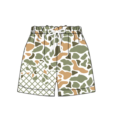 Preorder 10.06 MOQ 5 pcs SS0649 Hunting Ice Cream Drip Camo Boy's Shorts