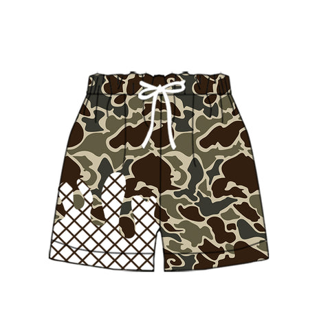 Preorder 10.06 MOQ 5 pcs SS0650 Hunting Ice Cream Drip Camo Boy's Shorts