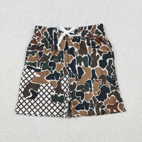 SS0651 Hunting Ice Cream Drip Camo Boy's Shorts (12-18M to 7-8T)