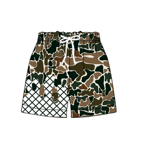 Preorder 10.06 MOQ 5 pcs SS0651 Hunting Ice Cream Drip Camo Boy's Shorts