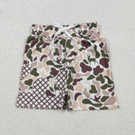SS0652 Hunting Ice Cream Drip Camo Boy's Shorts
