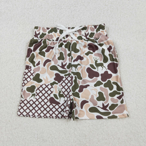 SS0652 Hunting Ice Cream Drip Camo Boy's Shorts