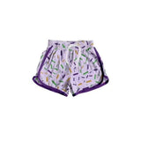 Preorder Samples SS0656 Ice Cream Drip Sprinkles Purple Girl's Shorts
