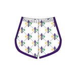 Preorder 10.20 MOQ 5 pcs SS0660 Mardi Gras Girl's Shorts