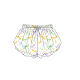 Preorder Samples SS0679 Mardi Gras Bows Yoga Adult Women Shorts