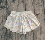 Preorder Samples SS0682 baby girls Mardi Gras Bow Shorts