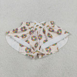 SS0680,SS0683 Mardi Gras Donut Mommy and me Sports Shorts Styles