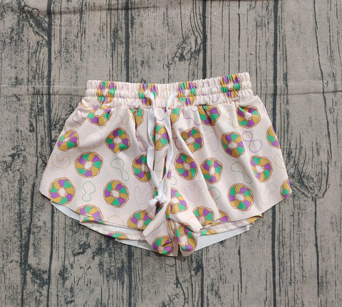 Preorder SS0683 Samples baby girls Mardi Gras shorts