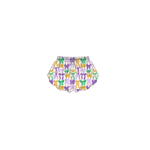 10.10  Pre-order SS0684 baby girls Mardi Gras bow purple shorts
