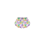 Preorder Samples SS0684 baby girls Mardi Gras bow purple shorts