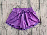 Preorder Samples SS0686 Purple Mardi Gras Sports Girl's Shorts