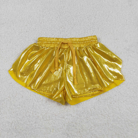 SS0687 Gold Mardi Gras Sports Girl's Shorts