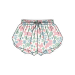 Preorder 11.20 MOQ 5 pcs Easter Rabbit Flower Yoga Girl's Shorts