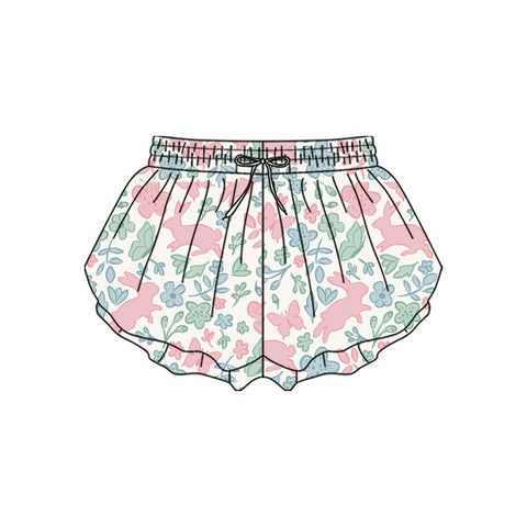 Preorder 11.20 MOQ 5 pcs Easter Rabbit Flower Yoga Girl's Shorts