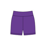 Preorder 11.24 MOQ 5 pcs GLS0040 Solid Color Purple Square Collar Yoga Girls Set