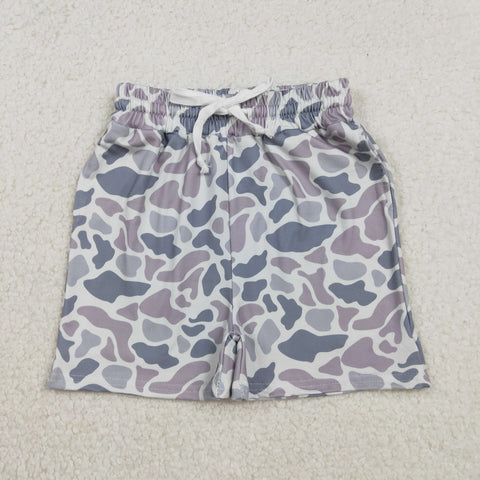 SS0730 Hunting Camo Gray Boy's Shorts