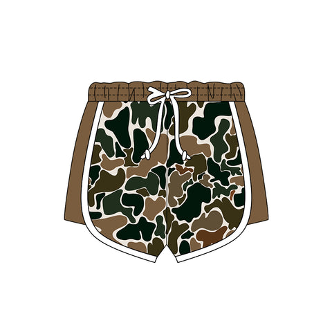 Preorder 12.06 MOQ 5 pcs SS0742 Hunting Camo Girl's Sports Shorts