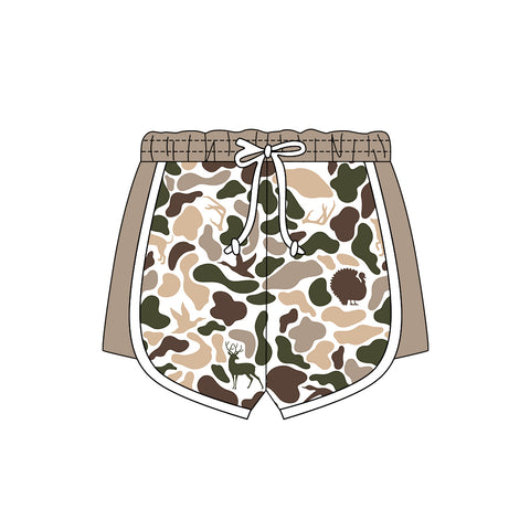 Preorder 12.06 MOQ 5 pcs SS0743 Hunting Camo Girl's Sports Shorts
