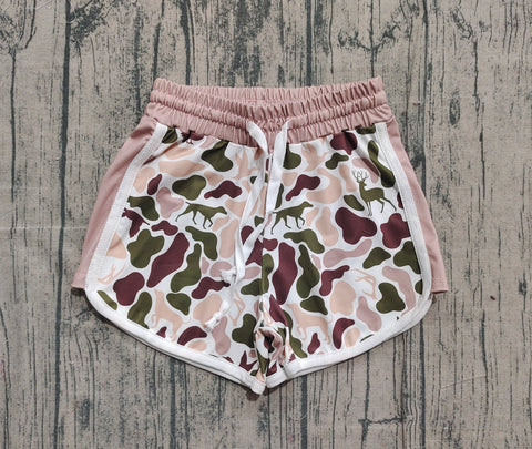 Preorder Samples SS0743 Hunting Camo Girl's Sports Shorts